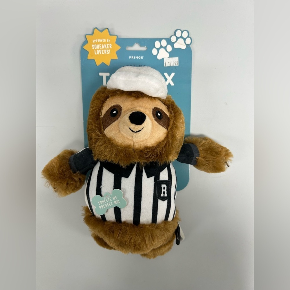 Toybox "Rufferee" Sloth Dog Toy